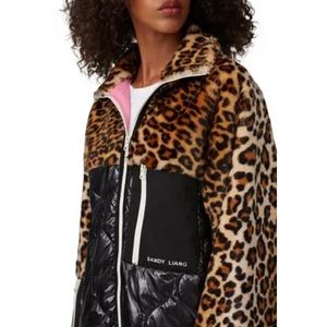 Sandy Liang Dean Faux Fur Jacket Size XS